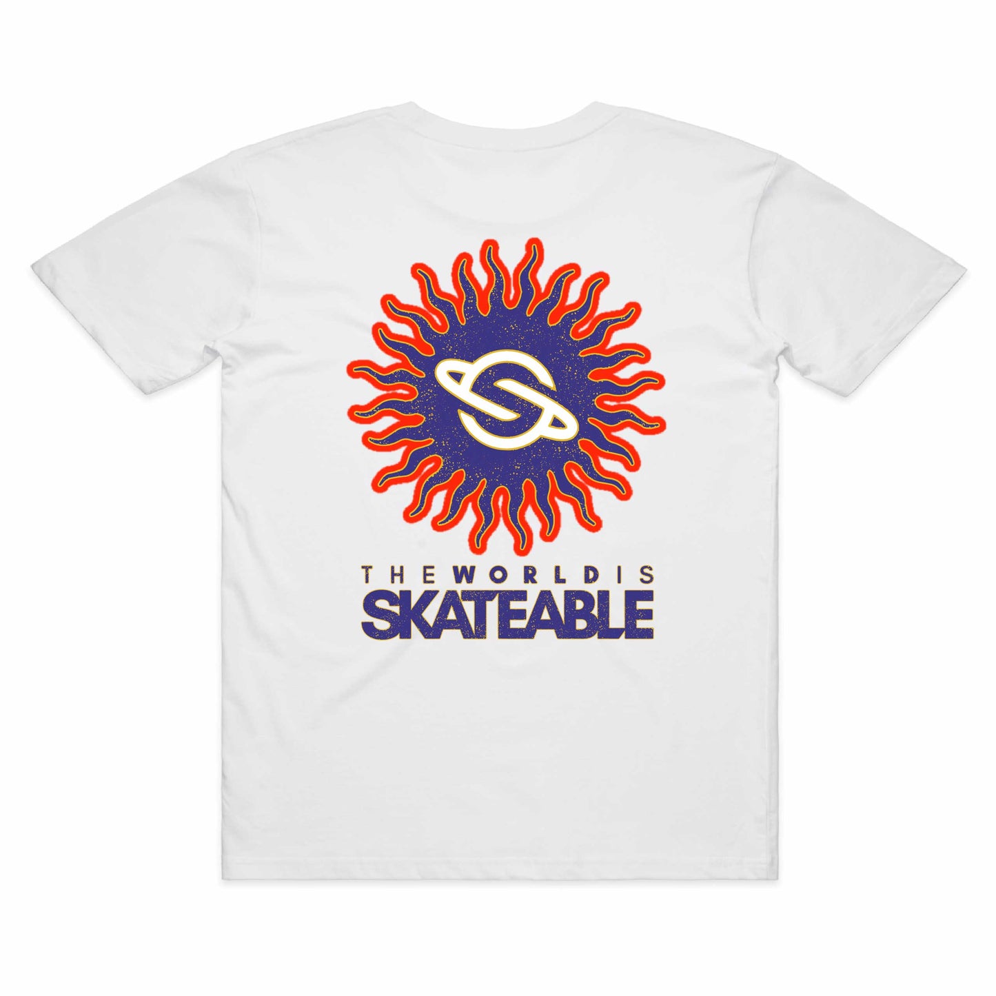 Sun Tee Purple on White